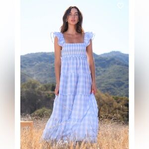 New with tags Altar’d State Baylin Gingham Maxi Dress